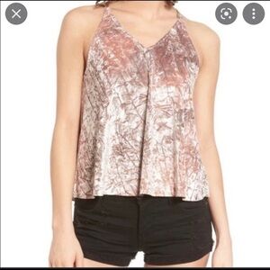Y2K style Ten sixty Sherman - crushed velvet tank - LG